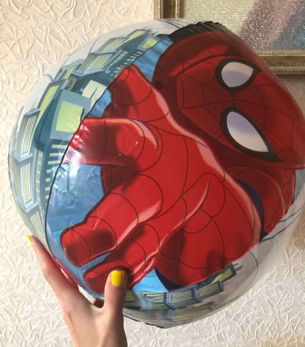 Фотография покупателя товара Мяч пляжный Spider-Man, d=51 см, от 2 лет, 98002 Bestway