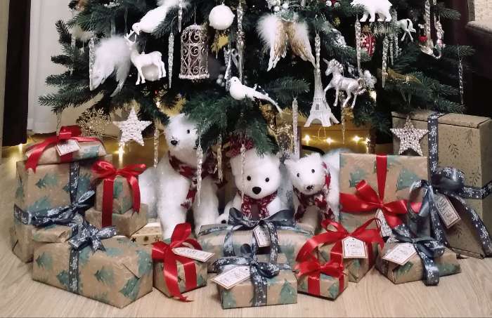 Фотография покупателя товара Бумага упаковочная крафтовая «Merry christmas», 50 × 70 см - Фото 2