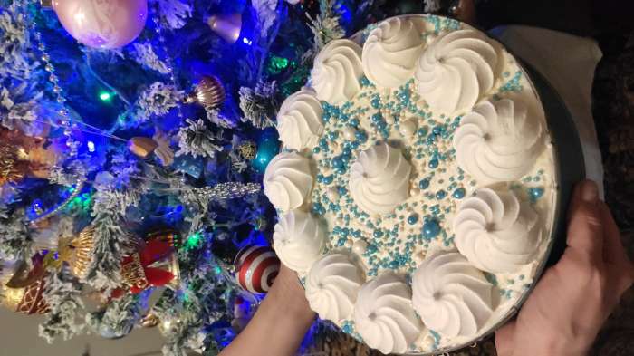 Фотография покупателя товара Посыпка кондитерская блестящая мягкая «Сказочный новый год»: голубая, белая, 50 г.