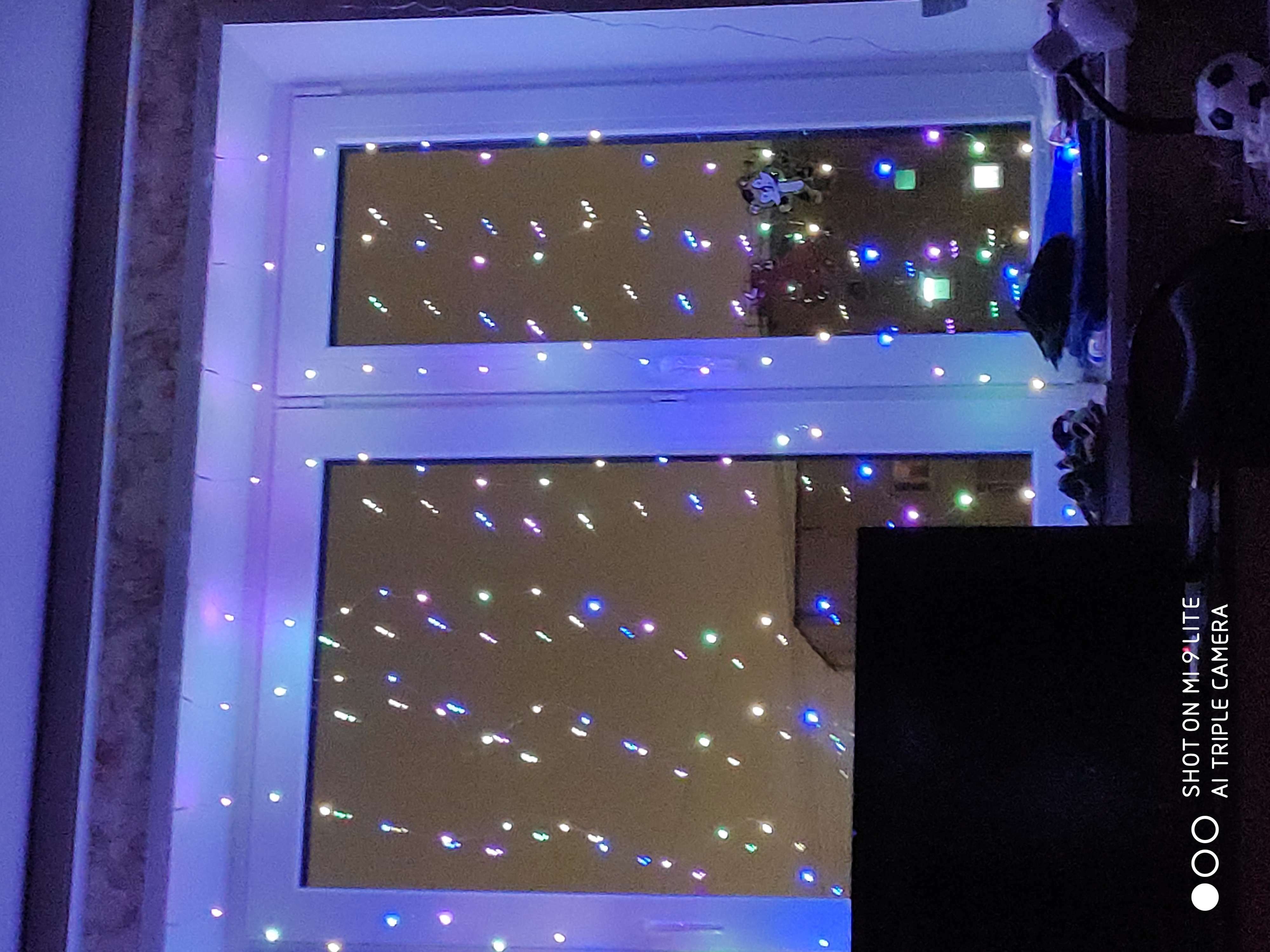 Фотография покупателя товара Гирлянда «Занавес» 2 × 3 м роса, IP20, серебристая нить, 450 LED, свечение мульти, 8 режимов, 220 В - Фото 15