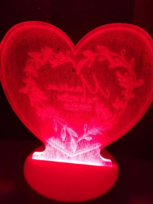 Фотография покупателя товара Светильник "Любимая мама" LED RGB RISALUX - Фото 2