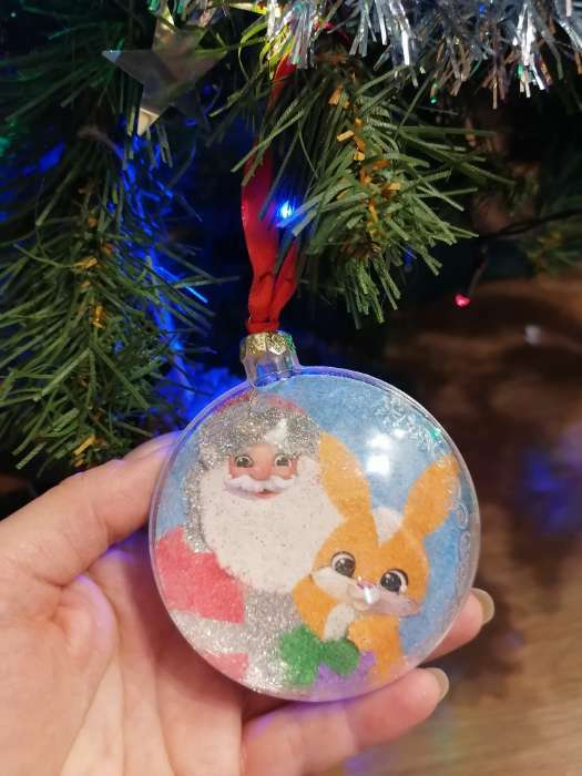 Фотография покупателя товара УЦЕНКА Набор для творчества. Ёлочные шары «Подарок для тебя», 3 шт - Фото 1