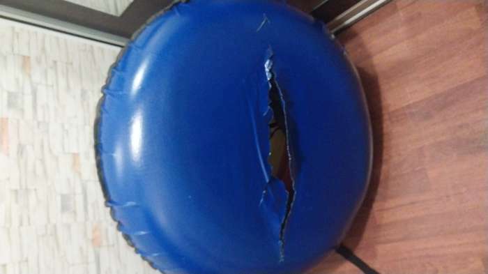 Фотография покупателя товара Тюбинг-ватрушка, диаметр чехла 90 см, цвета МИКС - Фото 9