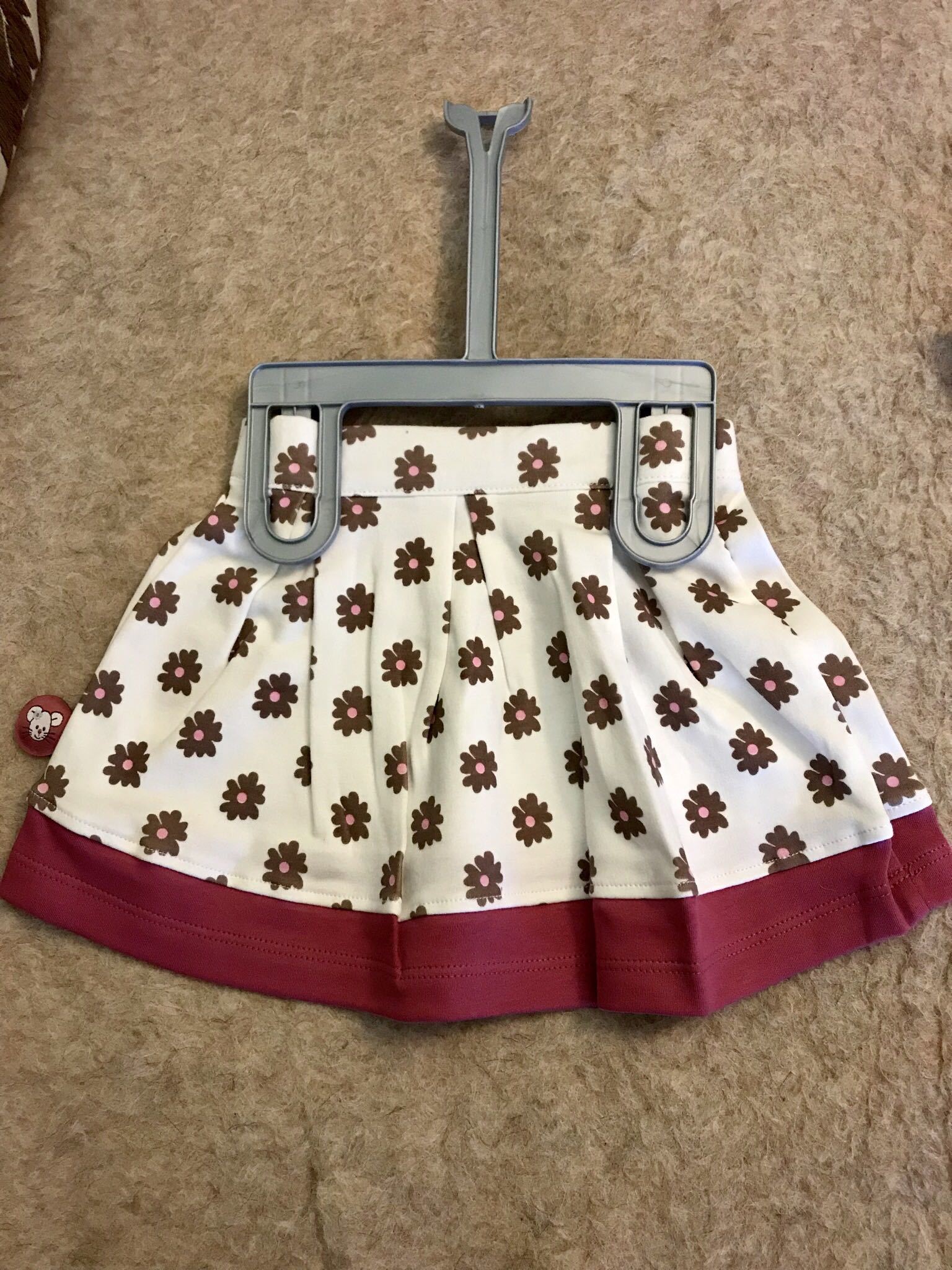 Фотография покупателя товара Комплект для девочки "Мышка": кофта, юбка, рост 68-74 см (6-9 мес.), цвет микс 9199NE1624