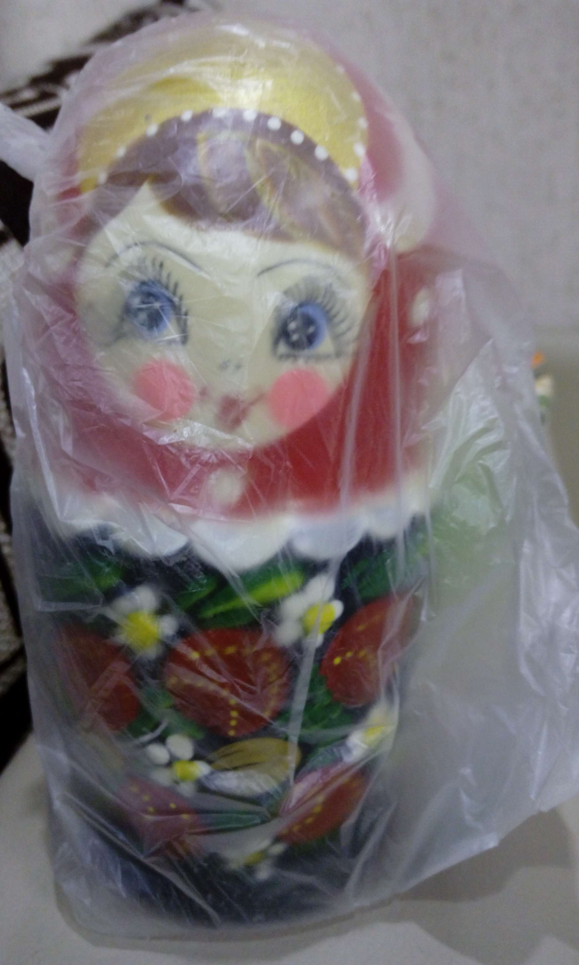 Фотография покупателя товара Матрёшка «Мордашка», земляника,  5 кукольная,  люкс