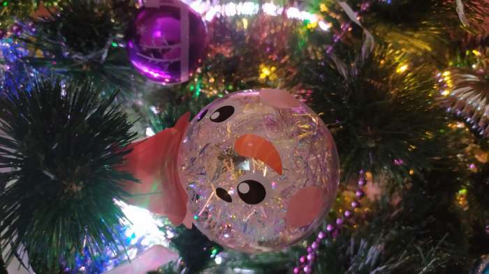 Фотография покупателя товара Новогодний набор для творчества. Ёлочный шар-персонаж «Новый год! Снеговик в шапке» - Фото 1