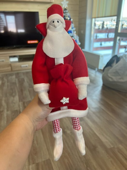 Фотография покупателя товара Мягкая кукла «Дед мороз» набор для шитья, 15,6 × 22.4 × 5.2 см - Фото 3