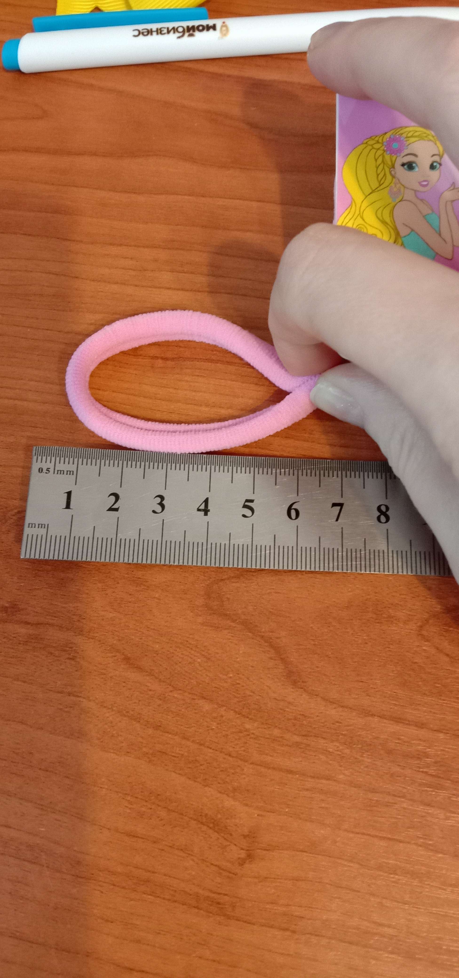 Фотография покупателя товара Резинки для волос Выбражулька «Синди», набор 10 шт., классика блеск - Фото 1