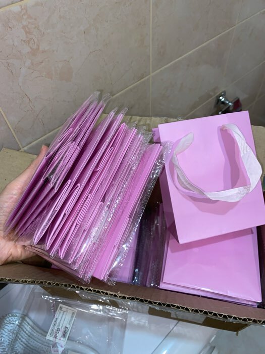 Фотография покупателя товара Пакет подарочный, упаковка, «Розовый», 11,5 х 14.5 х 6 см - Фото 1