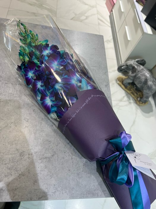 Фотография покупателя товара Фетр для декора и флористики, ламинированный, "Письмена", сиреневый, фиолетовый, лист 1шт., 52 х 30 см