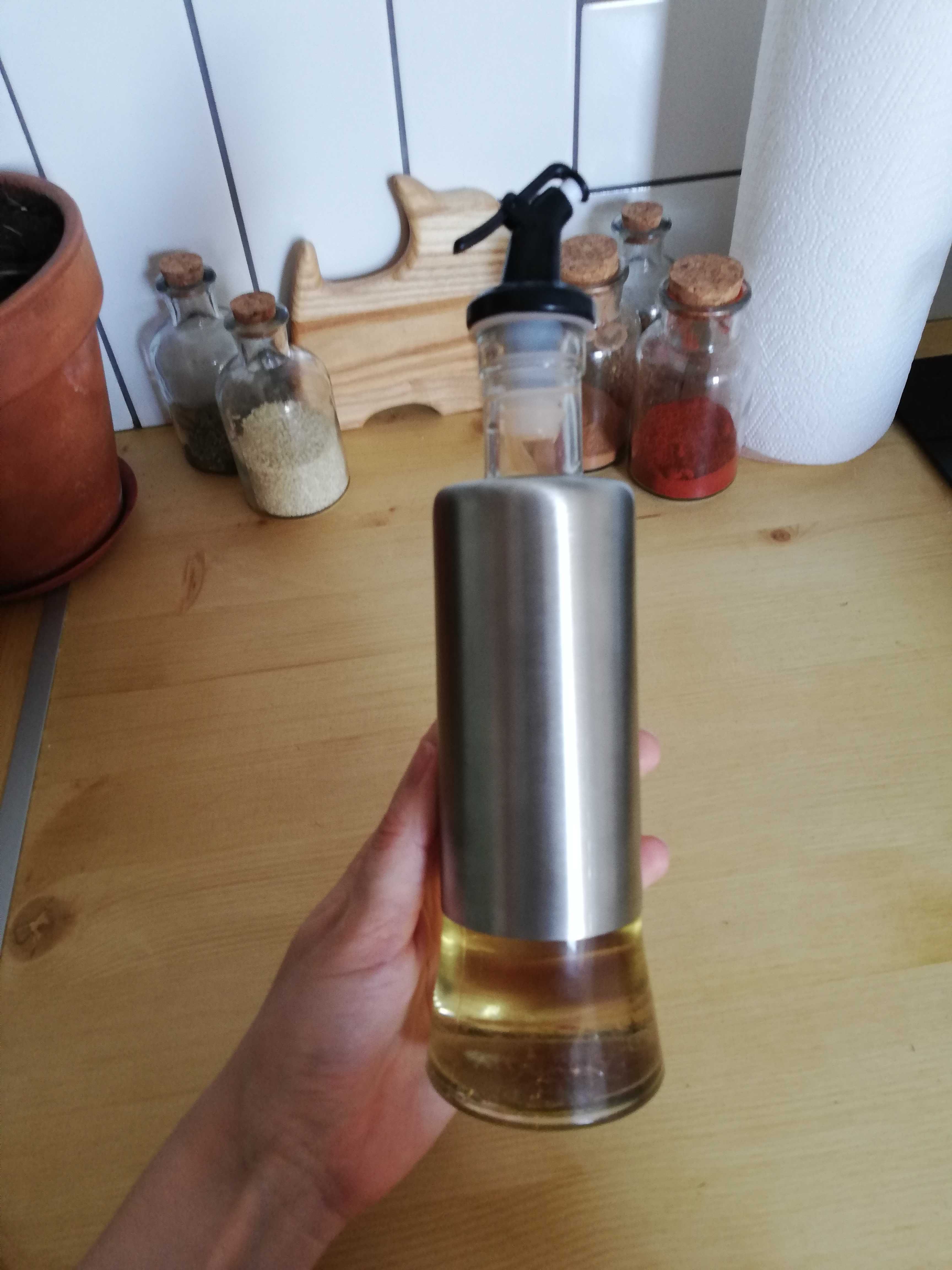 Фотография покупателя товара Бутылка стеклянная для соусов и масла Доляна «Стиль», 320 мл, 6,5×25,5 см - Фото 4