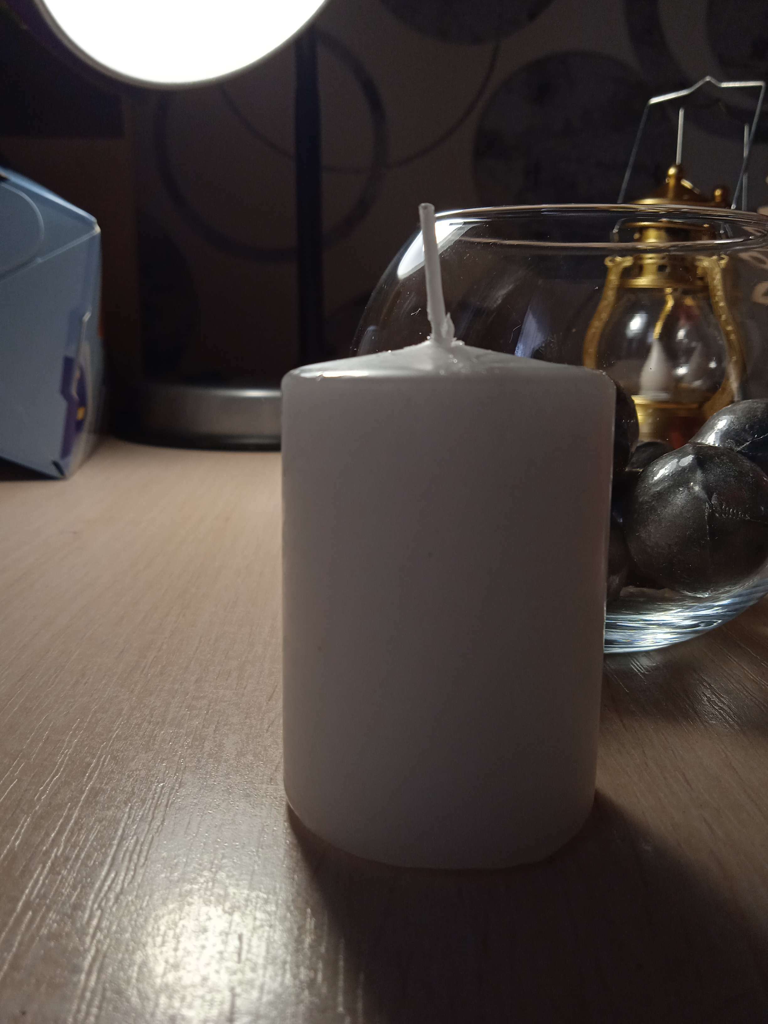 Фотография покупателя товара Свеча - цилиндр ароматическая "Белая лилия", 4х6 см