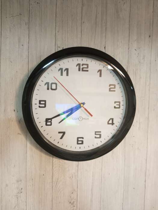 Фотография покупателя товара Часы настенные, d-28 см, интерьерные, Классика, бесшумные - Фото 4