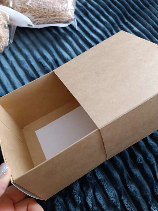 Фотография покупателя товара Коробка подарочная складная крафтовая, упаковка, 14 х 14 х 8 см - Фото 5