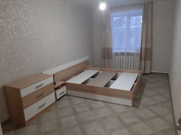 Фотография покупателя товара Спальня Леси, кровать 1600, тумбы 2 шт, комод, Дуб сонома/Белый - Фото 42