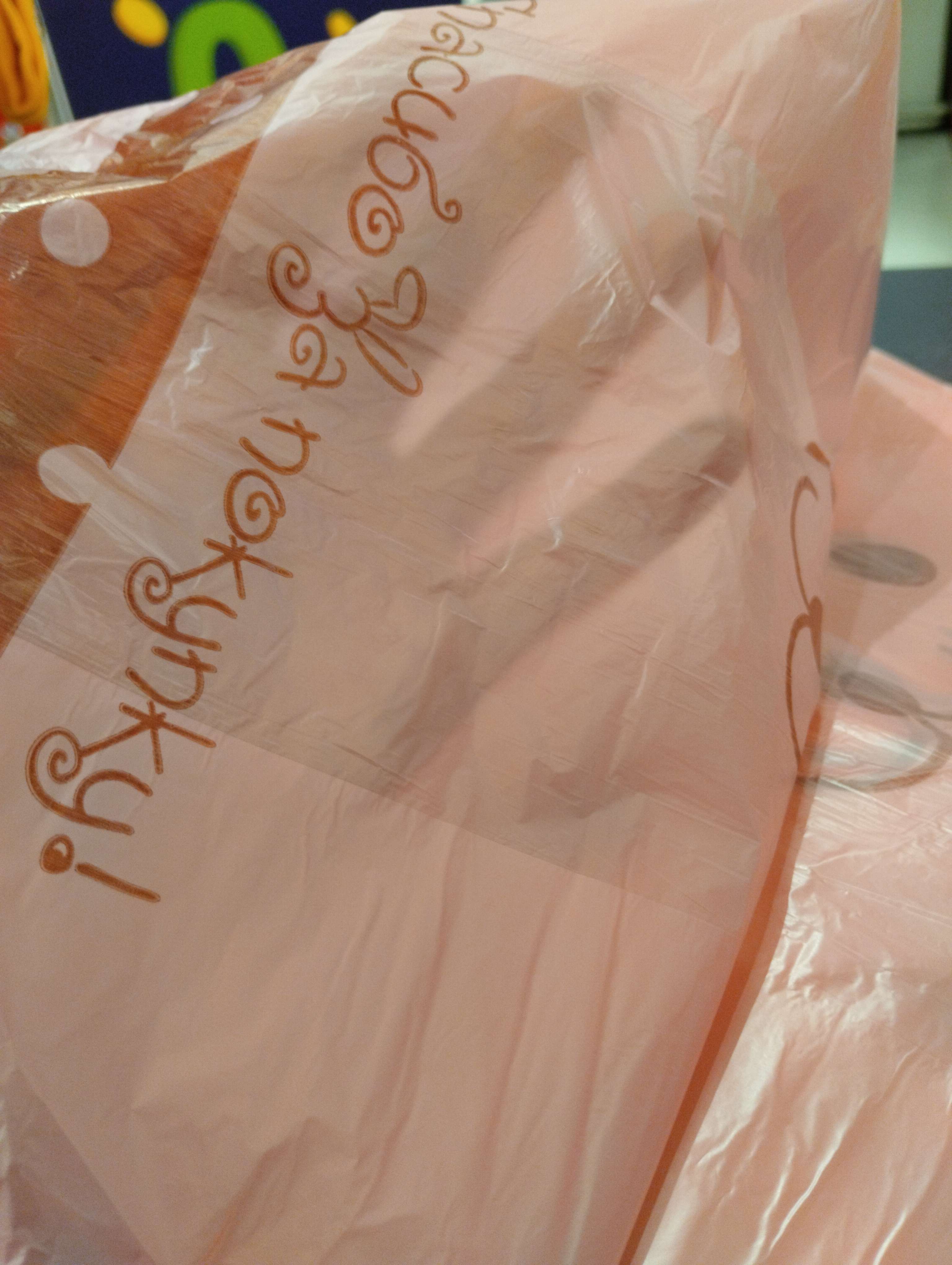 Фотография покупателя товара Пакет майка, полиэтиленовый "Зайчиха", розовый 26 х 48 см, 9 мкм - Фото 5