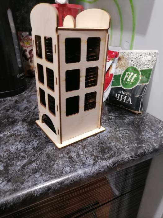 Фотография покупателя товара Чайный домик «Телефонная будка», 20 × 10 × 10 см