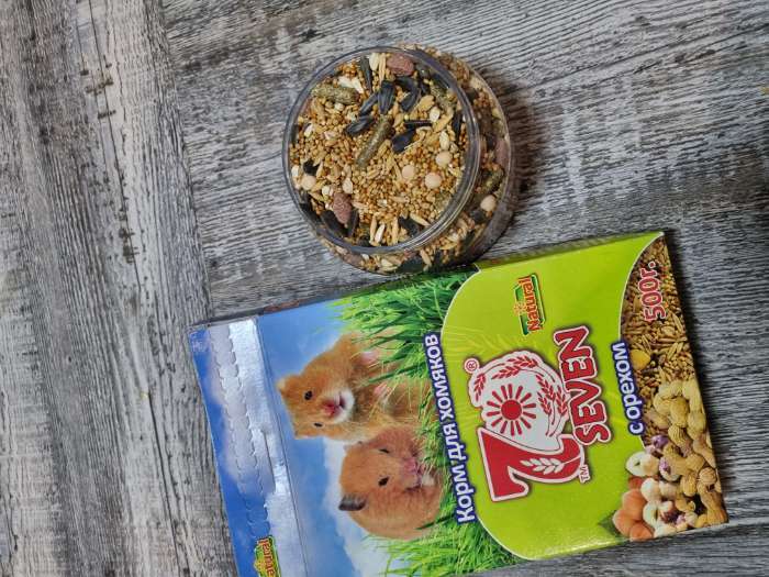 Фотография покупателя товара Корм Seven Seeds для хомяков, с орехами, 500 г - Фото 1