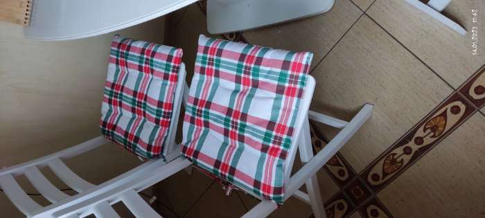 Фотография покупателя товара Подушка на стул "Этель" Нoliday decoration 42х42х7см, 100%хл, репс 210 г/м2 - Фото 1