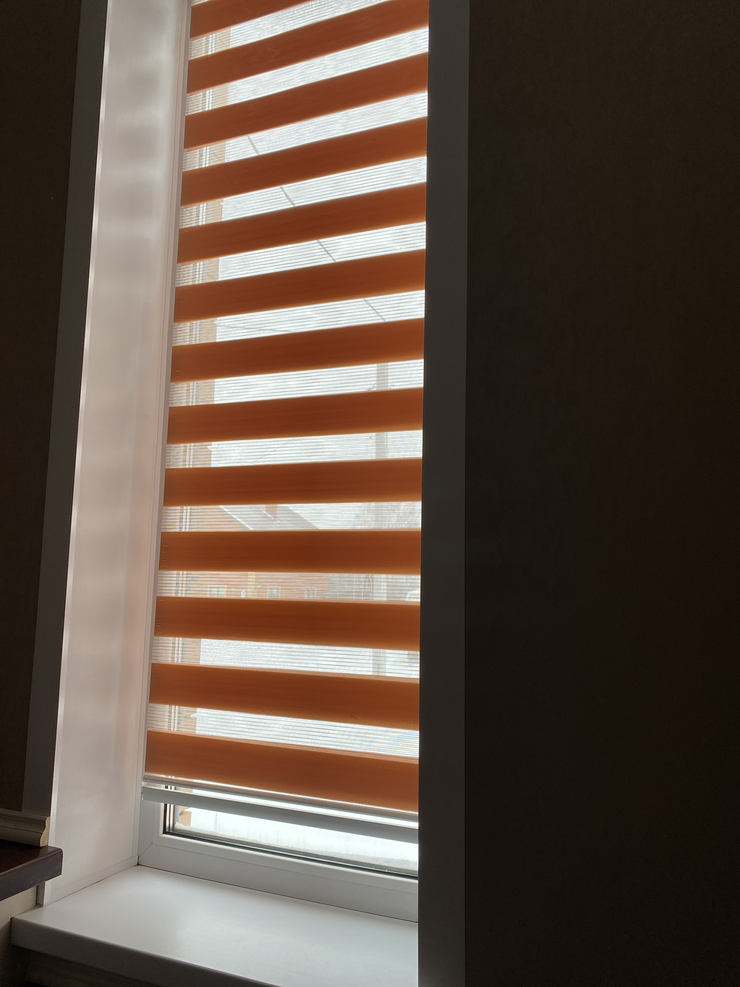 Фотография покупателя товара Штора рулонная «День-ночь», 90×180 см (с учётом креплений 3,5 см), цвет коричневый