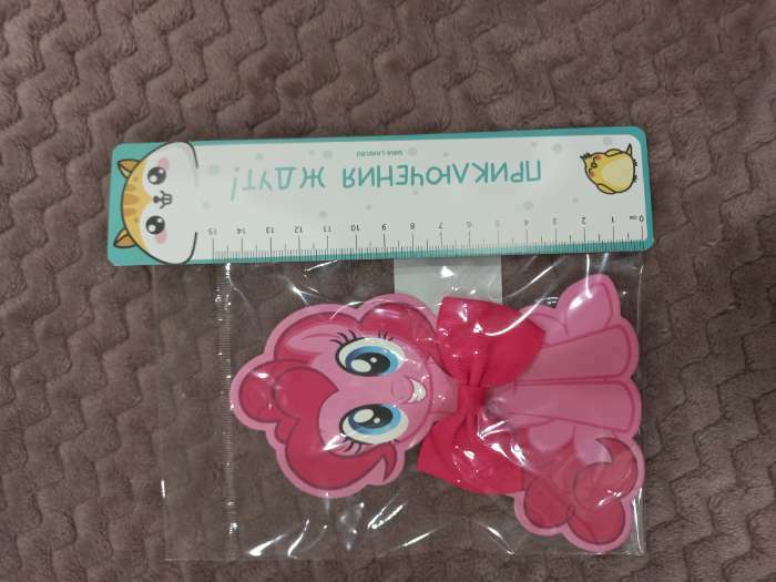 Фотография покупателя товара Заколка-бант для волос "Пинки Пай", My little Pony - Фото 3