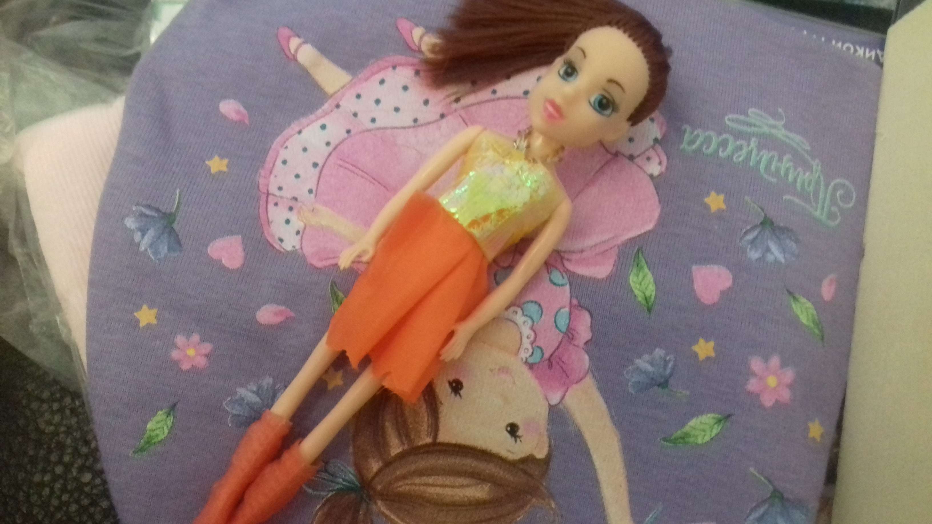 Фотография покупателя товара Кукла "Мишель" в платье и сапожках, МИКС - Фото 1