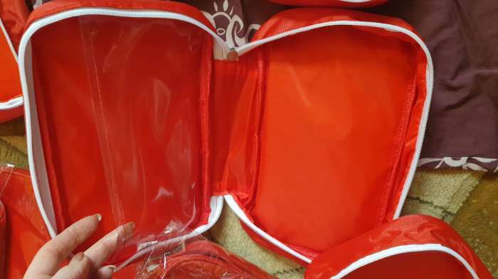 Фотография покупателя товара Аптечка дорожная First Aid, цвет красный, 24х12х6 см - Фото 9