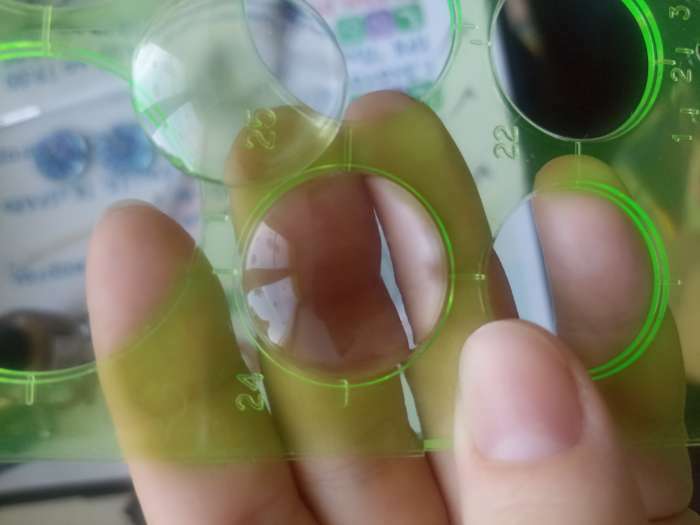 Фотография покупателя товара Кабошон стекло, круг 25 мм (набор 3 шт.), цвет прозрачный