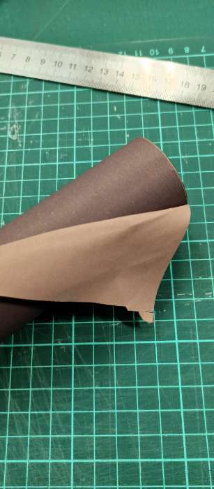 Фотография покупателя товара Бумага упаковочная крафт, двухсторонняя, шоколадный-коричневый, 0.6 х 10 м, 70 г/м² - Фото 1