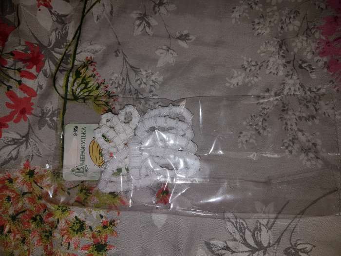 Фотография покупателя товара Резинка для волос "Махрушка" (набор 12 шт) 2,5 см., 4,5 см белый