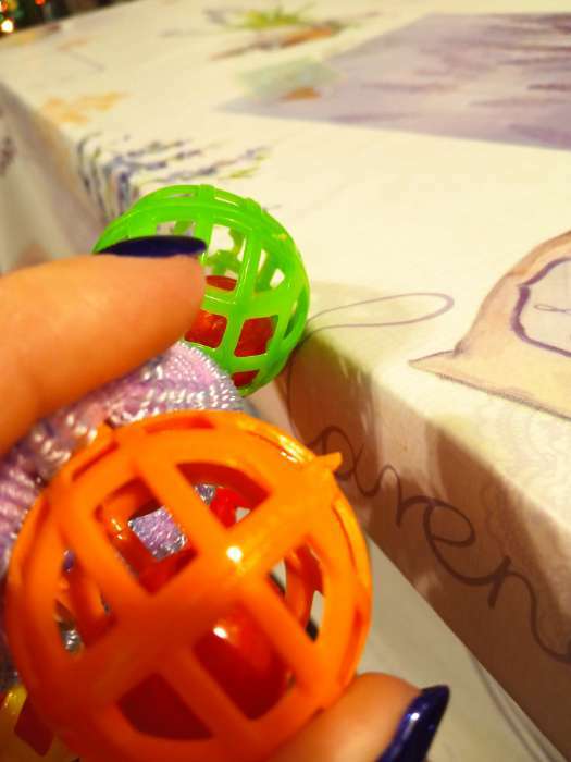 Фотография покупателя товара Погремушка - браслет «На ручку», 3 шарика, цвета МИКС - Фото 1