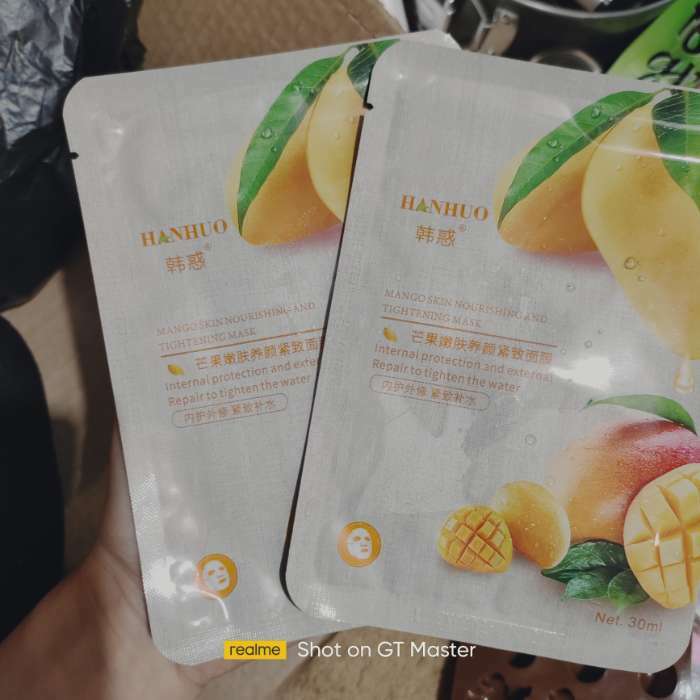 Фотография покупателя товара Тканевая маска для лица с манго, увлажняющая - Фото 1
