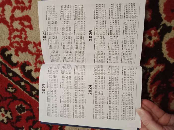 Фотография покупателя товара Ежедневник датированный 2024 года А5 168 листов, бумвинил, Синий - Фото 4