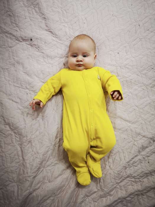 Фотография покупателя товара Комбинезон детский MINAKU, цвет жёлтый, рост 68-74 см - Фото 5