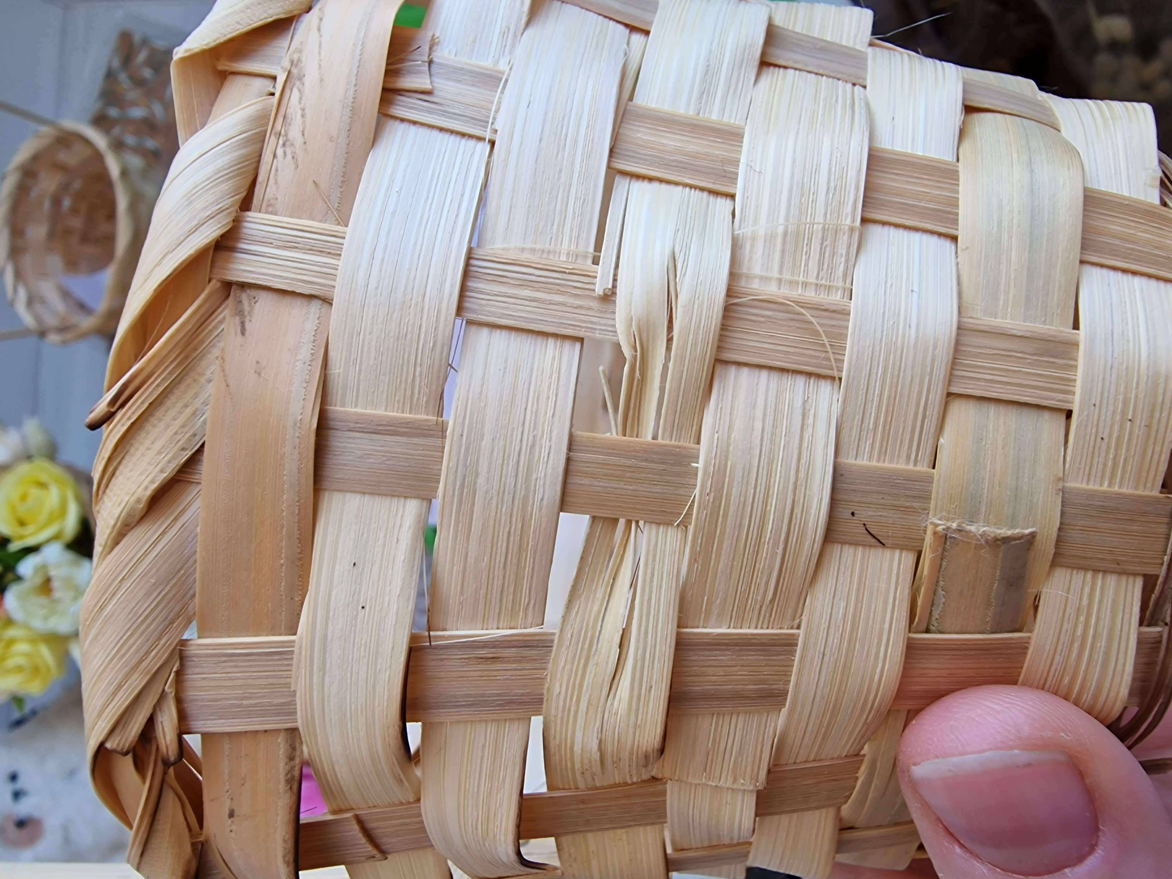 Фотография покупателя товара Корзина плетёная, бамбук, натуральный цвет, (цилиндр), средняя - Фото 123