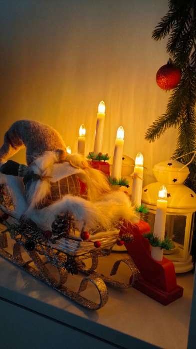 Фотография покупателя товара Светодиодная фигура «Рождественская горка» 39 × 31 × 5 см, дерево, 220 В, свечение тёплое белое - Фото 1