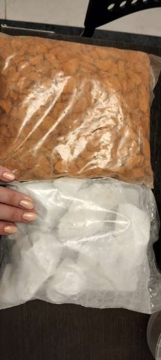 Фотография покупателя товара Мраморная крошка "Рецепты Дедушки Никиты", отборная, белая, фр 20-40 мм , 1 кг