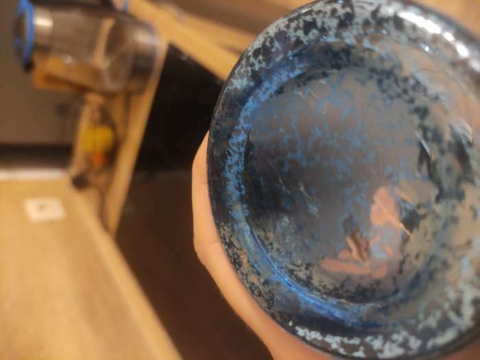 Фотография покупателя товара Стакан стеклянный «Мерцание», 200 мл, цвет синий - Фото 4