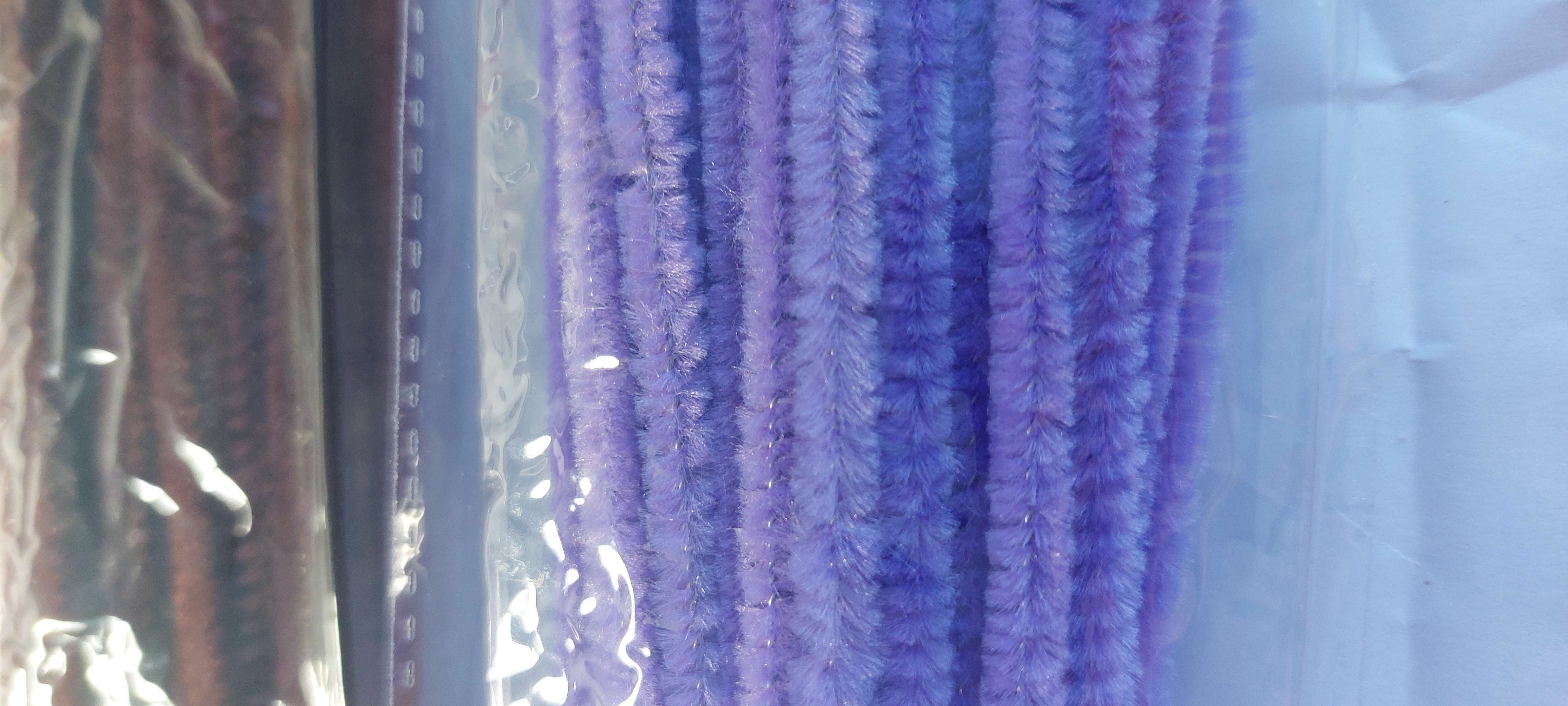 Фотография покупателя товара Проволока с ворсом для поделок и декора набор 50 шт., размер 1 шт. 30 × 0,6 см, цвет изумрудный - Фото 6