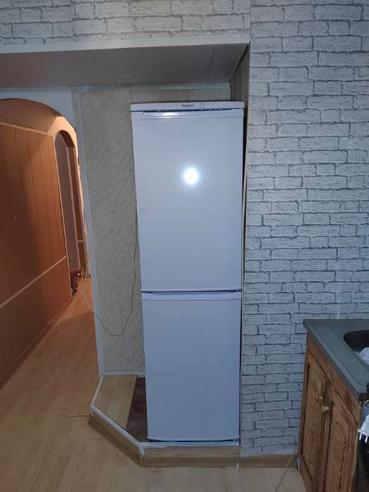 Фотография покупателя товара Холодильник "Бирюса" 120, двухкамерный, класс А, 205 л, белый - Фото 7