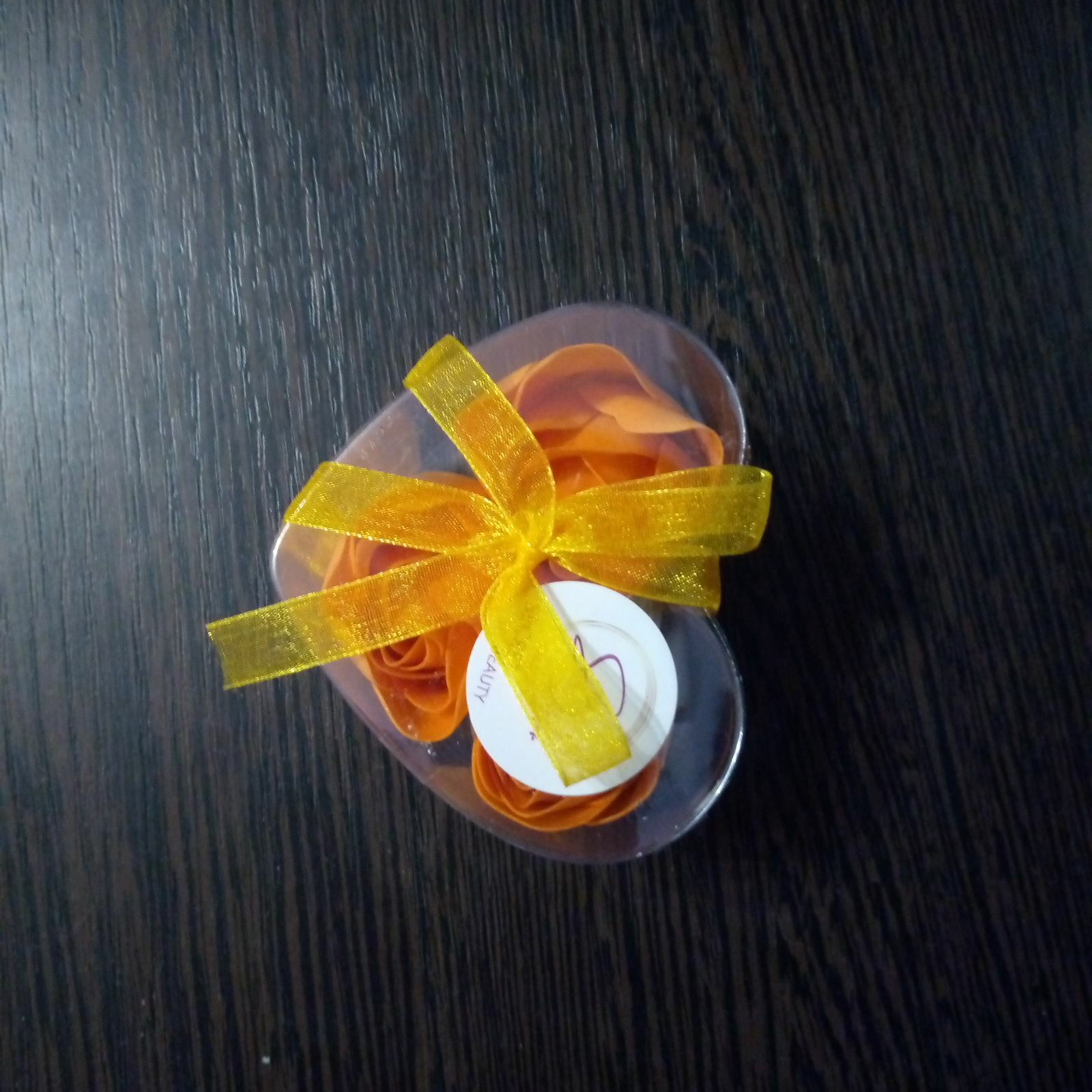 Фотография покупателя товара Мыльные розочки, оранжевые, набор 3 шт.