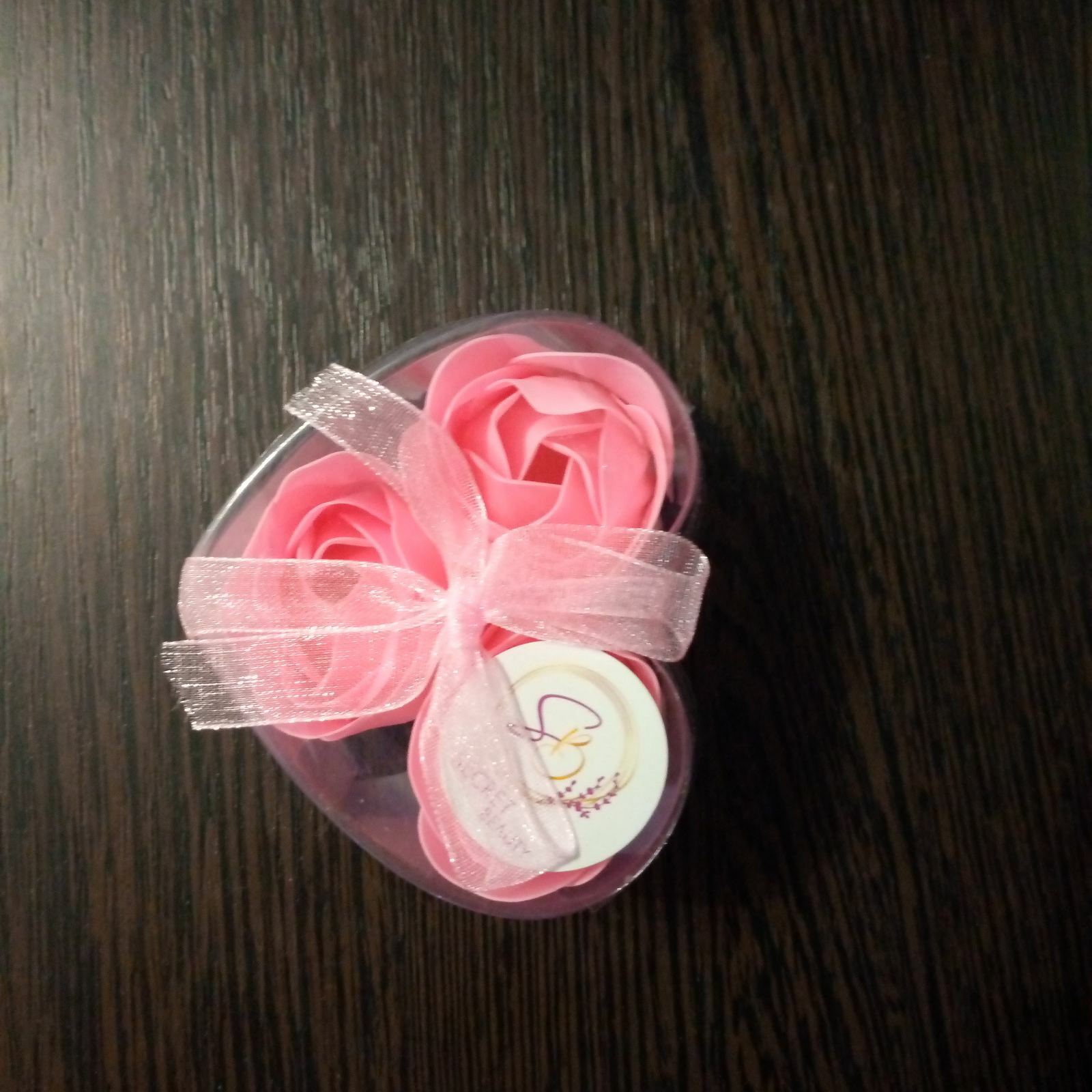 Фотография покупателя товара Мыльные розочки, розовые, набор 3 шт.