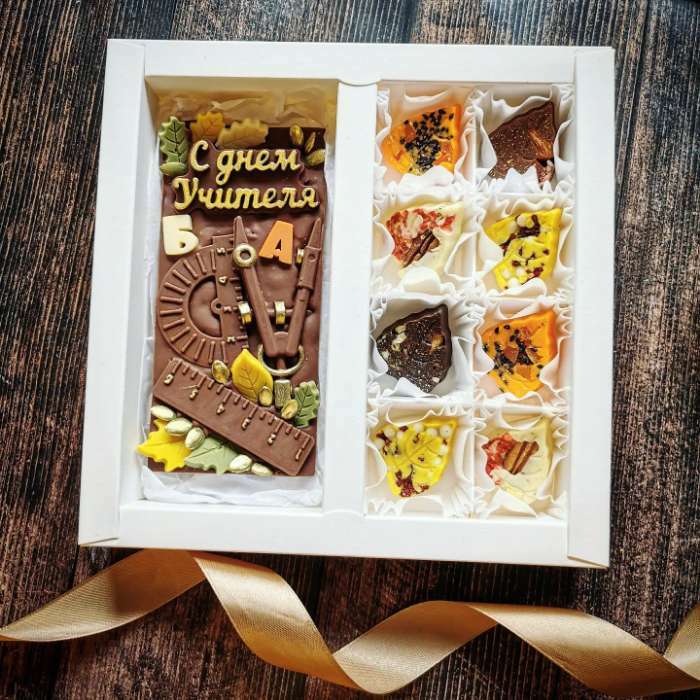 Фотография покупателя товара Форма для конфет и шоколада KONFINETTA «Листочки», 27,5×13,5×2,5 см, 21 ячейка (4×3×0,8 см)