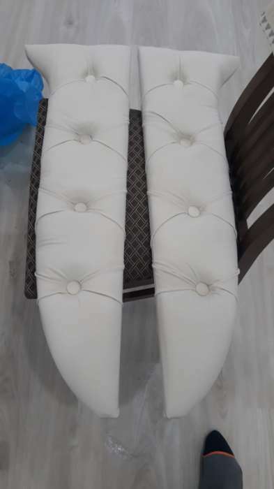 Фотография покупателя товара Мягкие боковины на диван «КарлСон24», 80х30 см, цвет белый - Фото 1