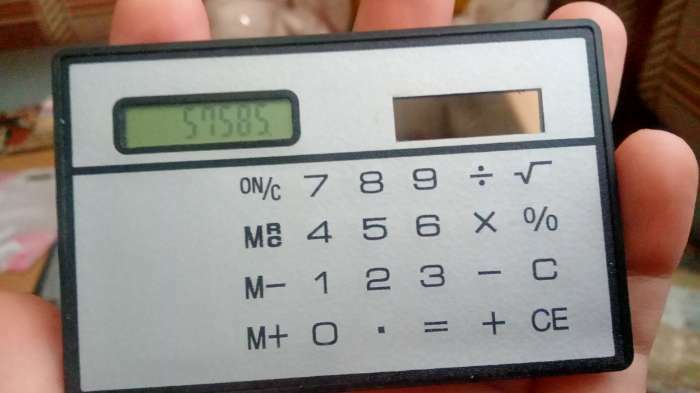 Фотография покупателя товара Калькулятор плоский, 8-разрядный, серебристый корпус - Фото 1