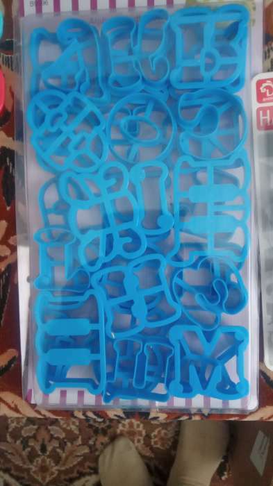 Фотография покупателя товара Набор форм для вырезания печенья «Русский алфавит», цвет голубой - Фото 3