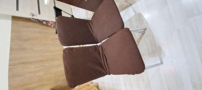Фотография покупателя товара Чехол на стул Комфорт трикотаж жаккард, цвет коричневый, 100% полиэстер - Фото 12
