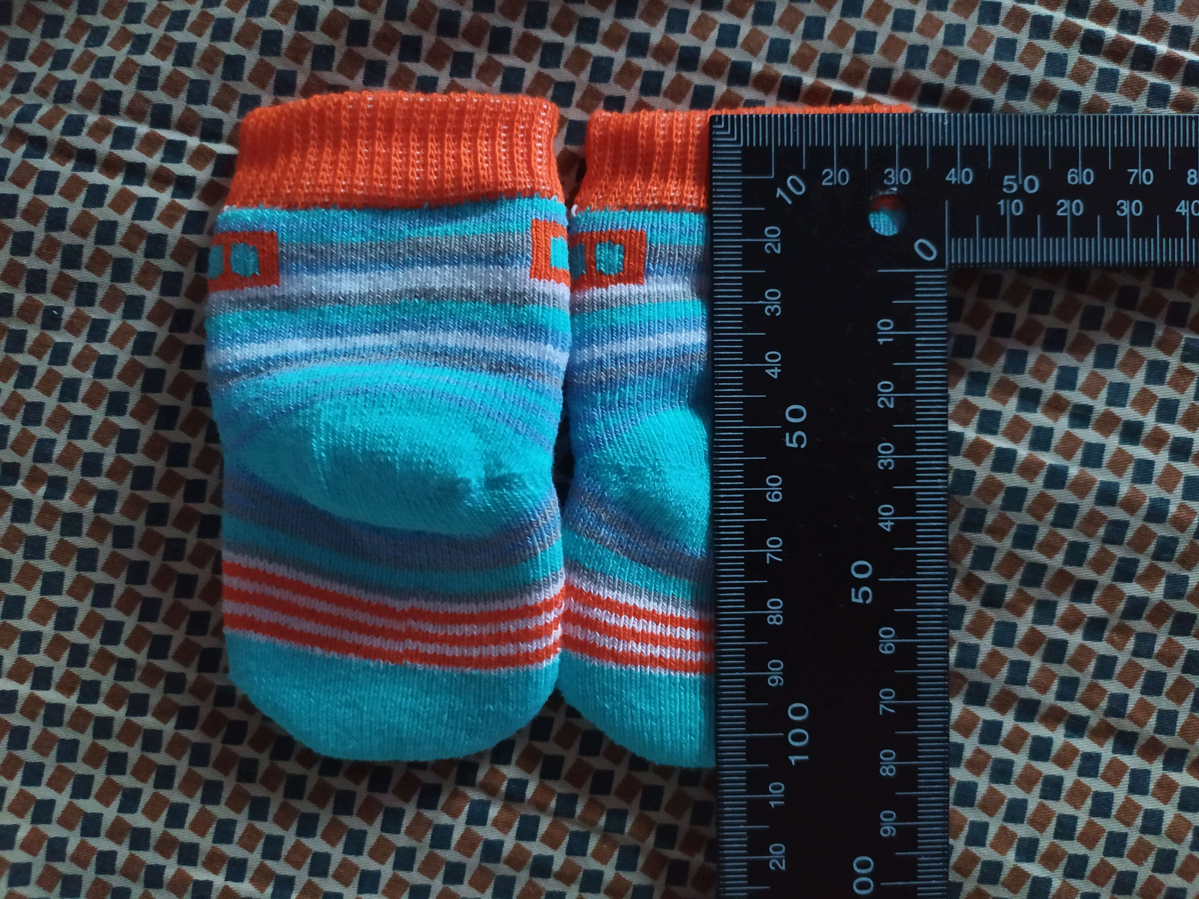 Фотография покупателя товара Носки детские махровые, цвет светло-бирюзовый, размер 9-10 - Фото 1