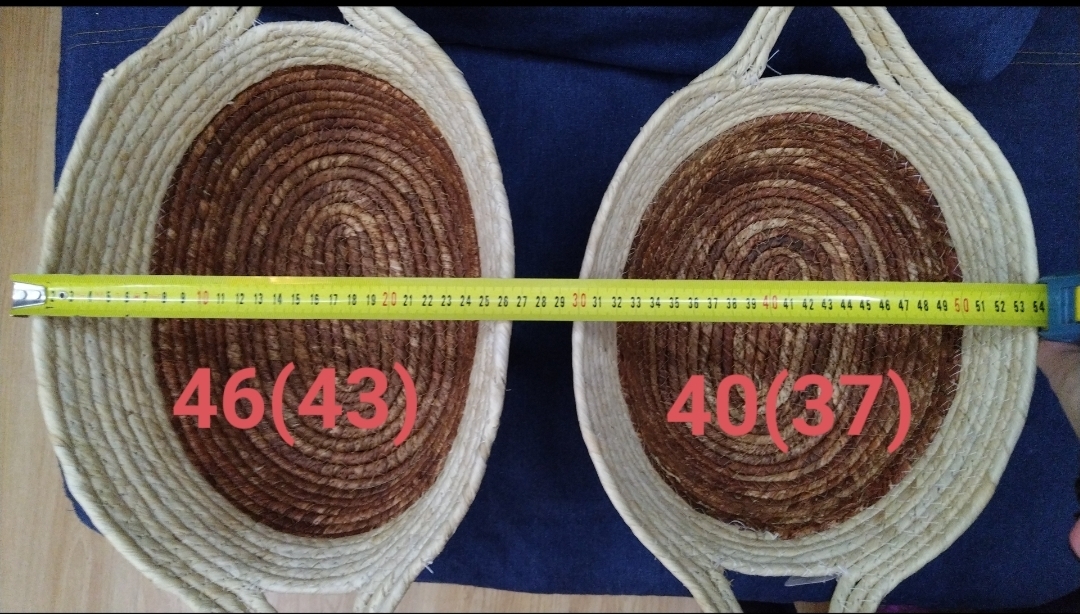 Фотография покупателя товара Корзина плетёная Доляна «Тэри», с ручками, 36×24×12 см, цвет коричневый - Фото 2
