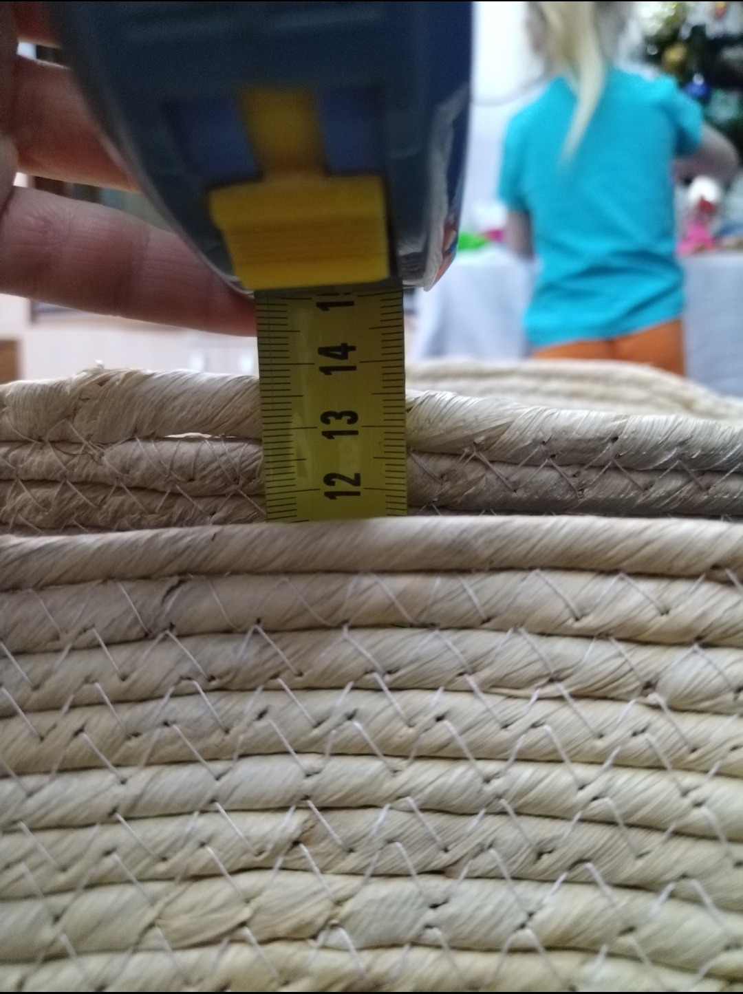 Фотография покупателя товара Корзина плетёная Доляна «Тэри», с ручками, 36×24×12 см, коричневая - Фото 3